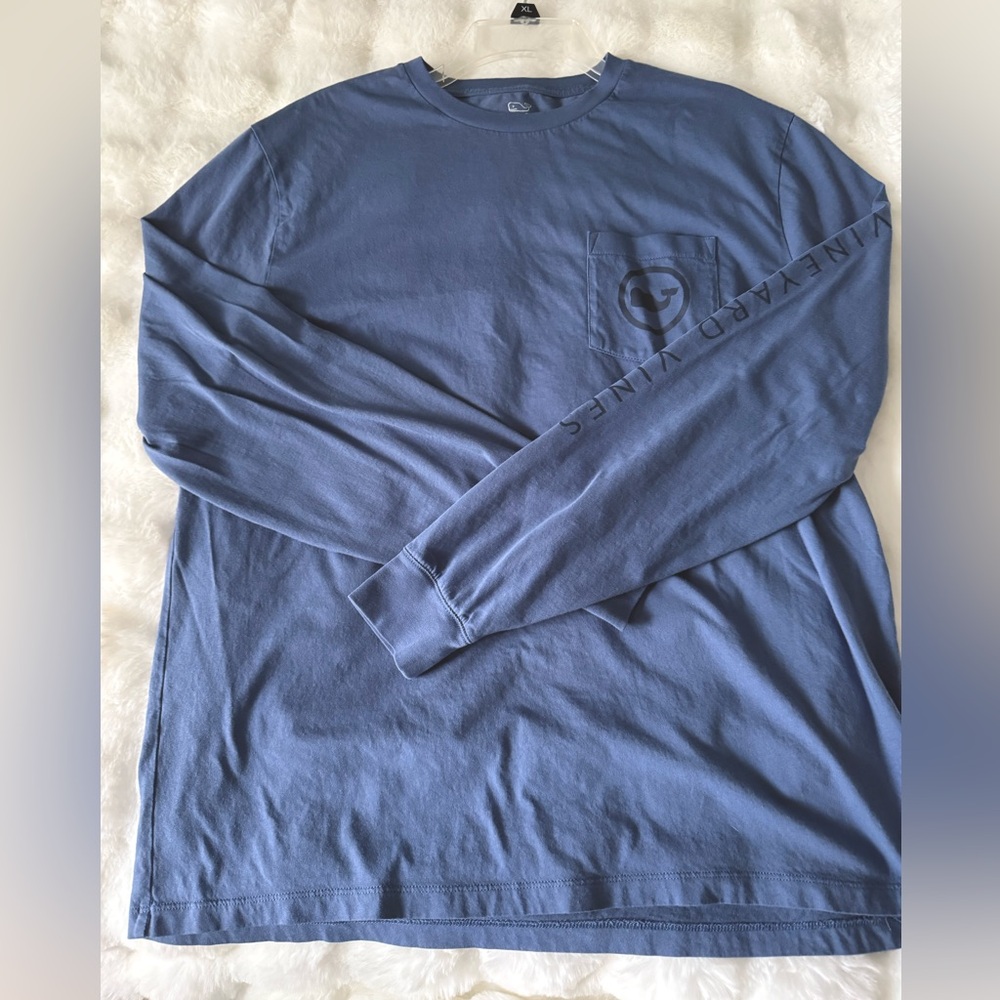 NWOT Vineyard Vines Men's Blue Long Sleeve Shirt, size L